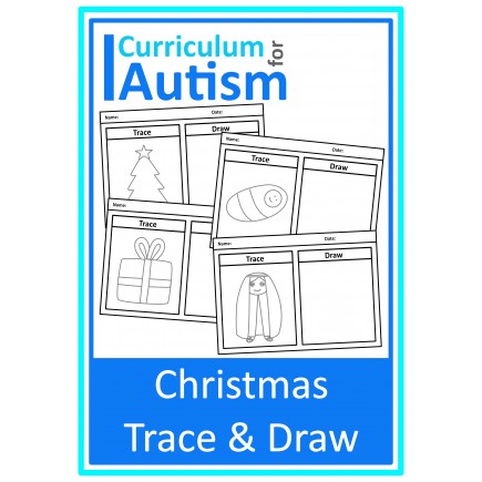 Christmas Trace & Draw Worksheets